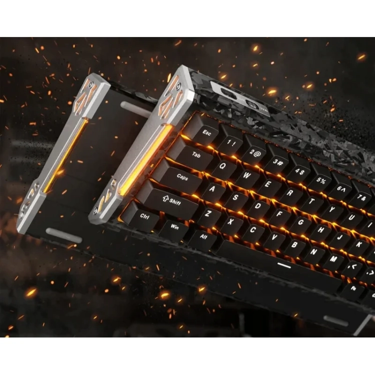 Attack Shark R68 HE czarna pod kątem