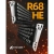 Czarna R68 HE z aluminiowymi bokami