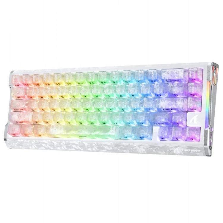 Klawiatura Attack Shark R68 HE Ice Ninja z RGB