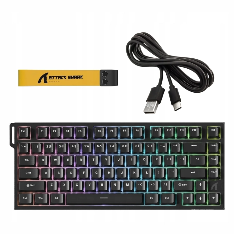 Zestaw Attack Shark R82 HE z kablem USB-C