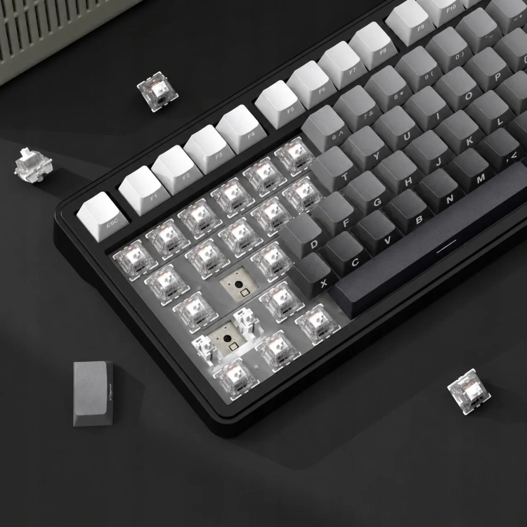 Przełączniki White Jade w X85 Gradient Black