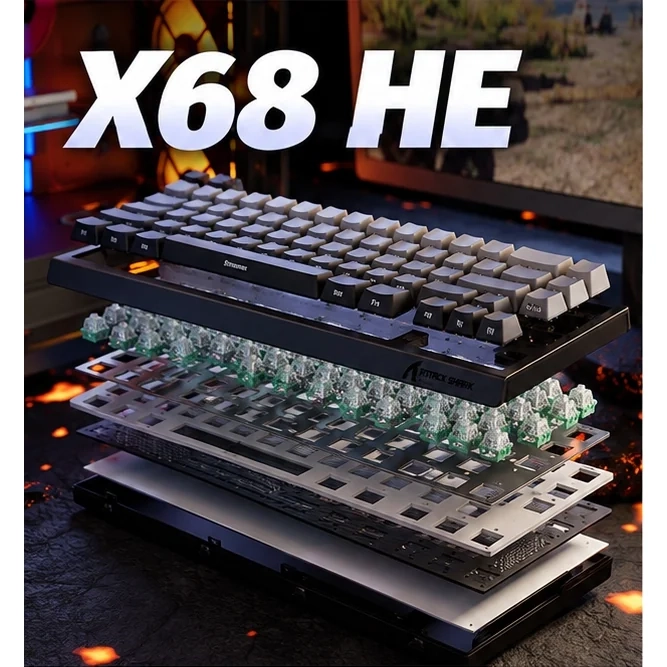 Gniazda hot-swap klawiatury X68 HE