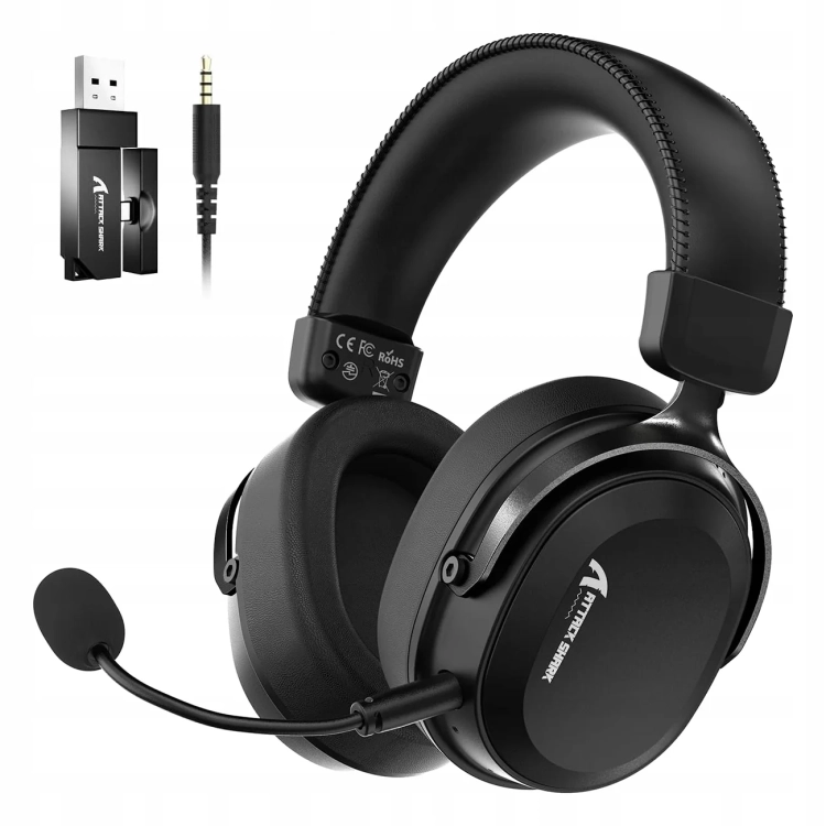 Słuchawki gamingowe Attack Shark L30 PRO czarne