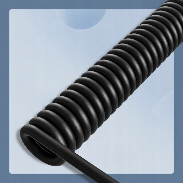 Spirala czarnego kabla C01 Ultra
