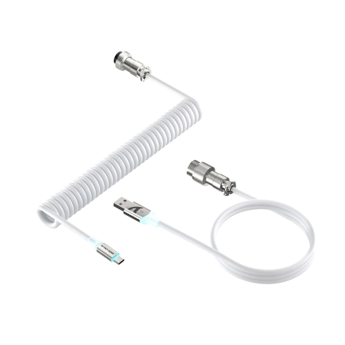 Kabel spiralny Attack Shark C01 Ultra biały