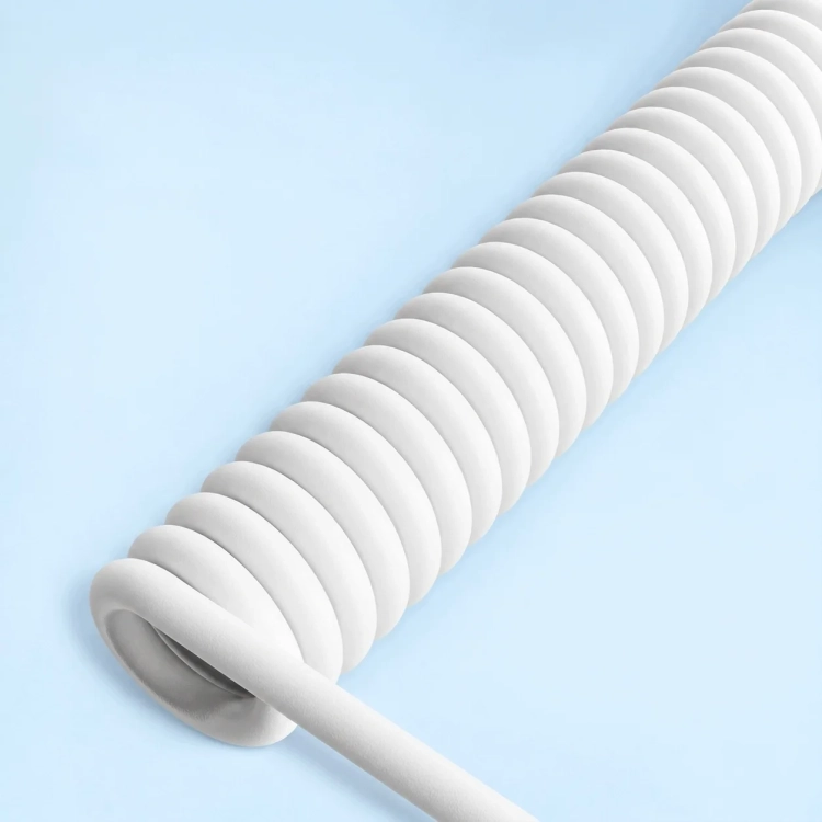 Spirala białego kabla C01 Ultra