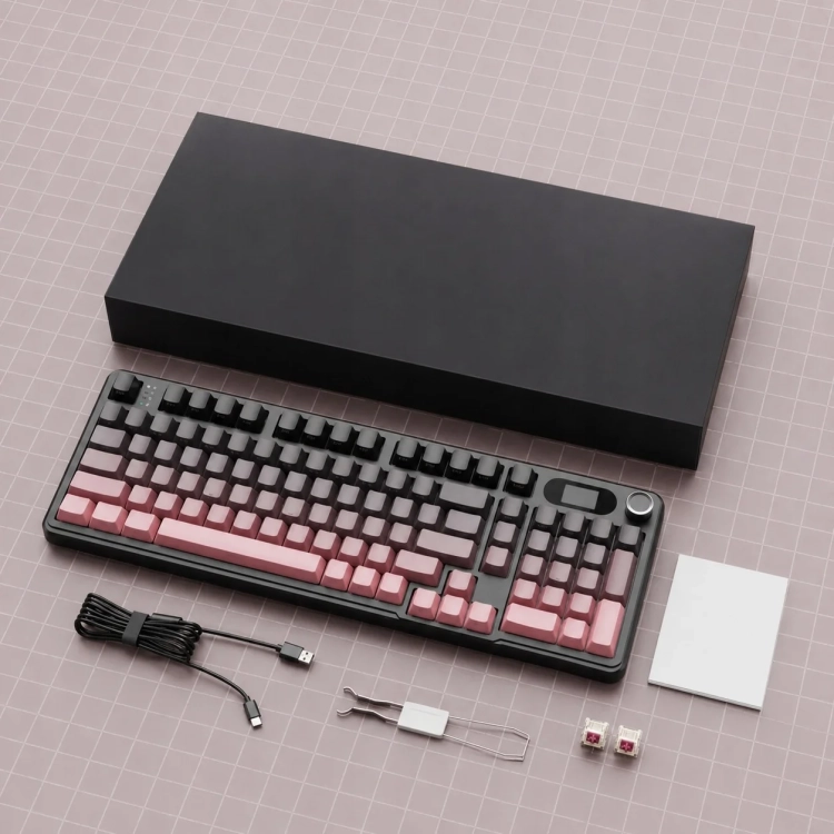 Zawartość zestawu Attack Shark X98 Pro Blackberry