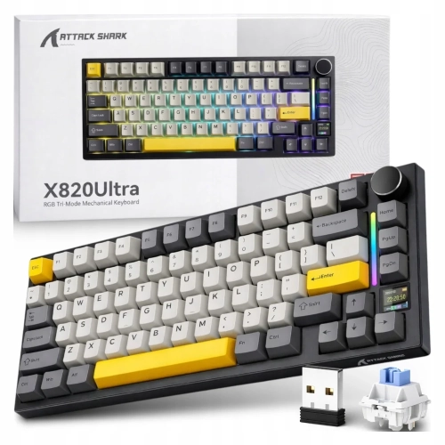 Klawiatura Attack Shark X820 Ultra Star Black z opakowaniem