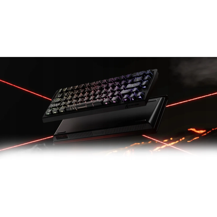 Attack Shark X68 HE czarna w ciemnym wnętrzu