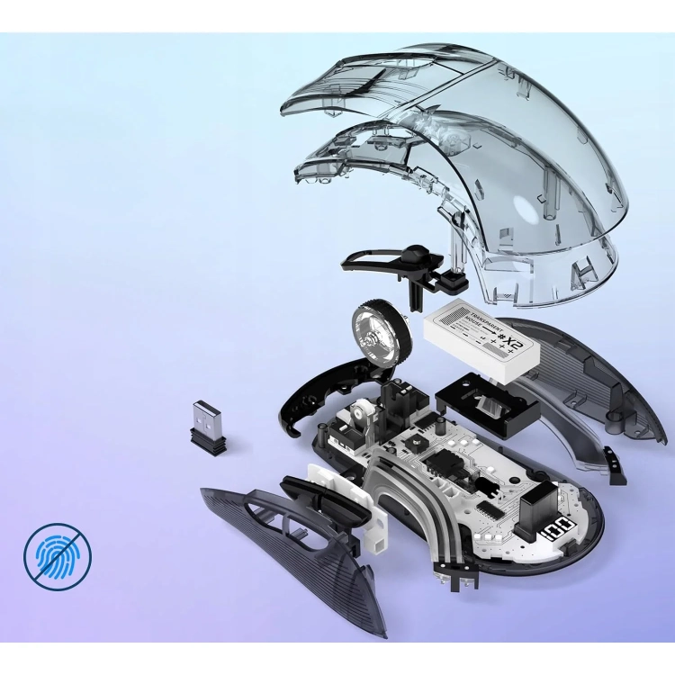 Budowa myszy Attack Shark X2 PRO