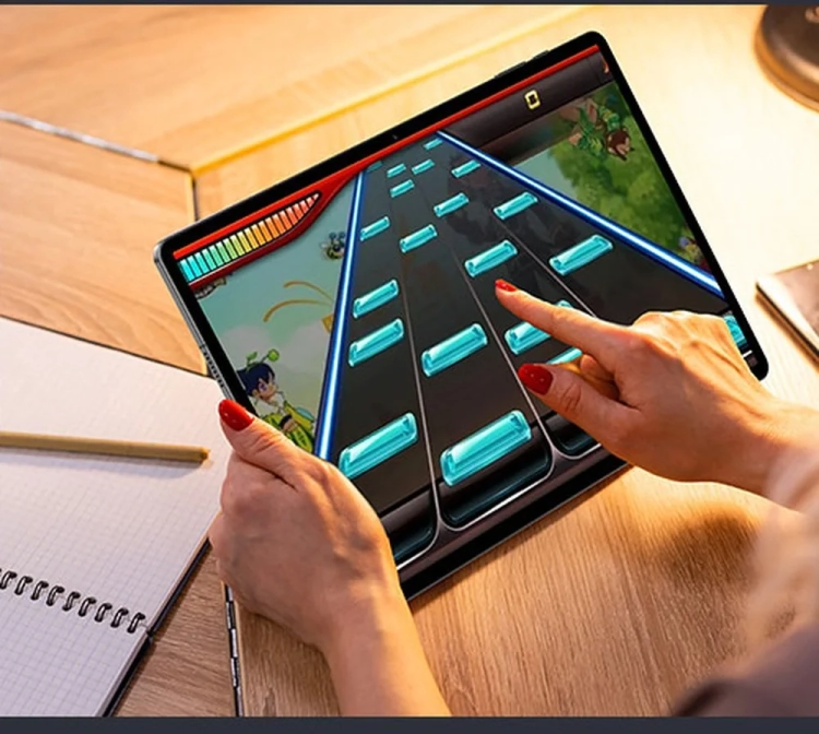 Gra rytmiczna na ekranie 120 Hz tabletu Teclast T50 Plus