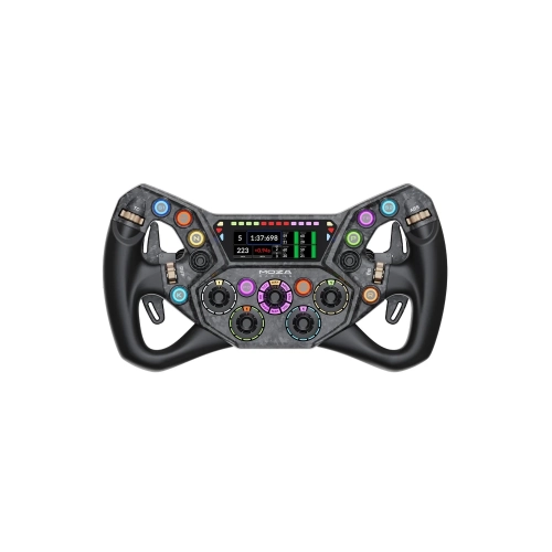 Kierownica MOZA Racing KS Pro RS095 z ekranem 2,99 cala, widok z przodu