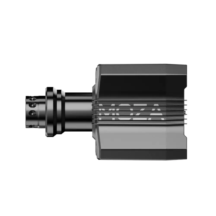 Baza MOZA R9 V3 z boku z wałem quick release
