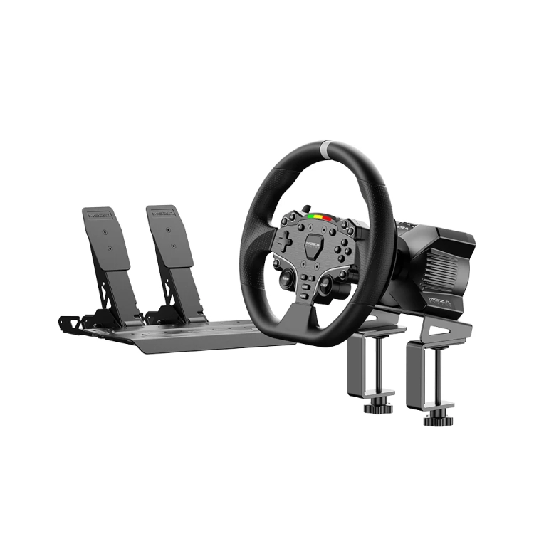 Zestaw MOZA Racing R3 RS074 do PC: baza R3, kierownica, pedały SR-P Lite i zacisk