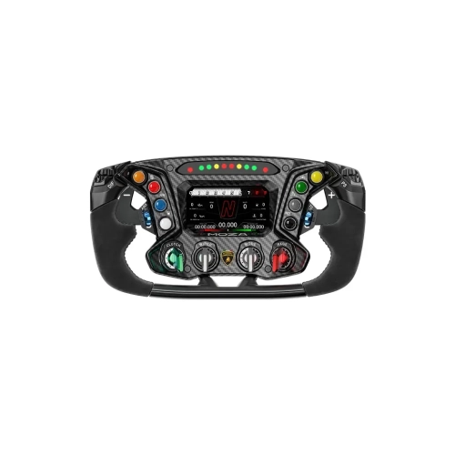 Kierownica MOZA Racing Lamborghini Essenza SCV12 RS070 z ekranem dotykowym 4,3 cala, widok z przodu