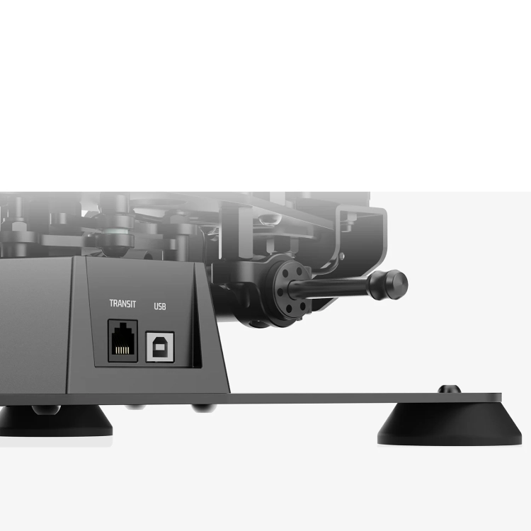Złącza RJ11 i USB w pedałach lotniczych MOZA MRP AS019