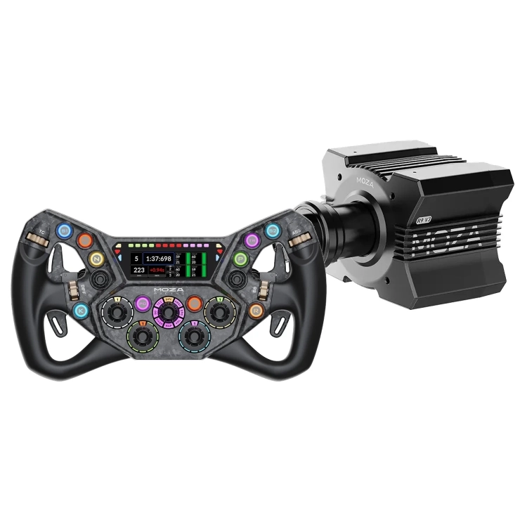 Zestaw MOZA: kierownica KS Pro z ekranem 2,99 cala i baza direct drive R9 V3
