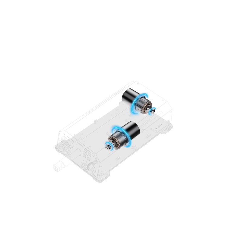 Dwa serwomotory bazy MOZA AY210: 9 Nm i 210 N