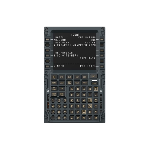 Komputer lotu MOZA MB7F od przodu z ekranem IPS 5,1 cala