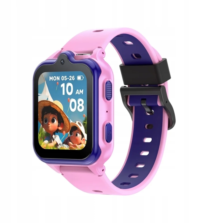 Smartwatch DOOGEE Anyscene S3 Pink z różowo-fioletowym paskiem silikonowym