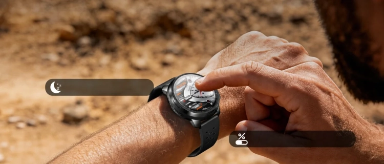 Rozmowy Bluetooth na smartwatchu DOOGEE Anymoving M1 Gray