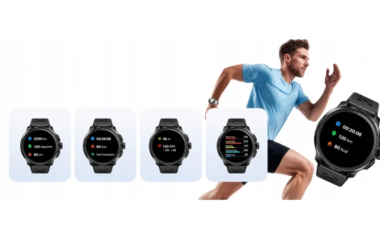 Funkcje inteligentne i tarcze smartwatcha DOOGEE Anymoving M1