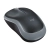 Mysz bezprzewodowa Logitech M185 szara, widok z boku pod kątem