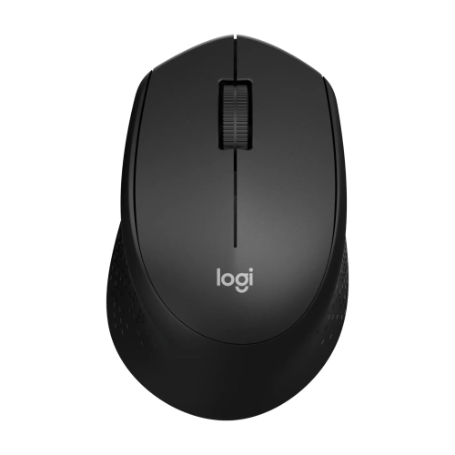 Logitech M280 czarna z góry, wyprofilowana obudowa