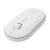 Mysz Logitech Pebble M350 biała, płaska obudowa widziana pod kątem