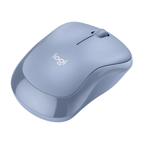 Mysz bezprzewodowa Logitech M221 Silent niebieska, widok pod kątem