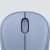 Kółko i przyciski niebieskiej myszy Logitech M221 Silent z bliska
