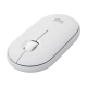 Mysz Logitech Pebble Mouse 2 M350s biała, widok pod kątem
