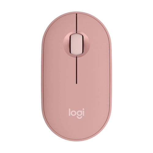 Różowa Logitech Pebble Mouse 2 M350s z góry