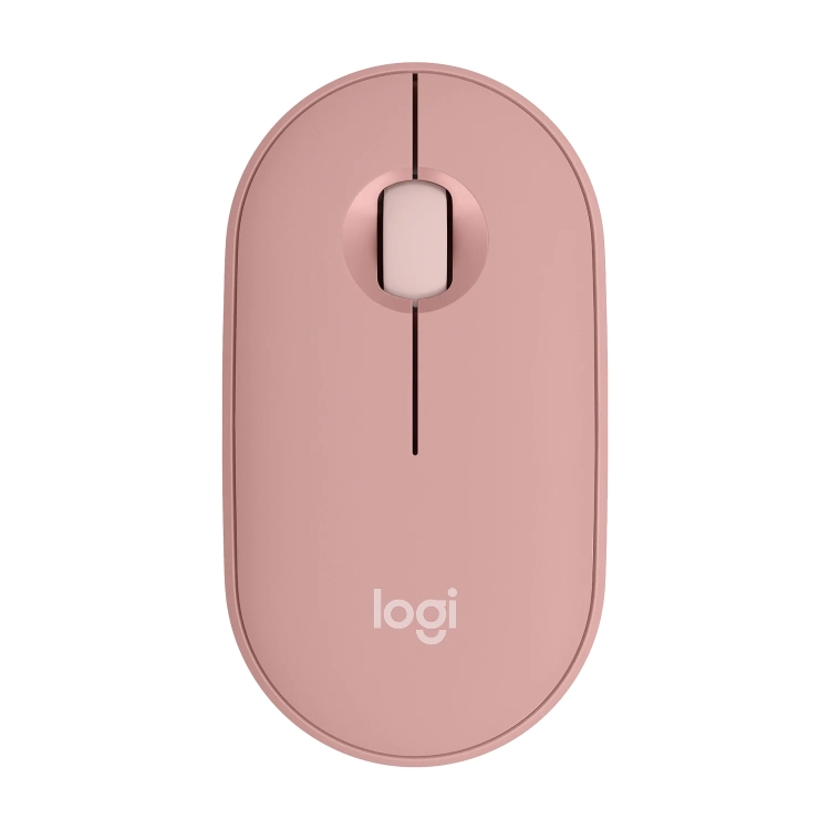 Różowa Logitech Pebble Mouse 2 M350s z góry