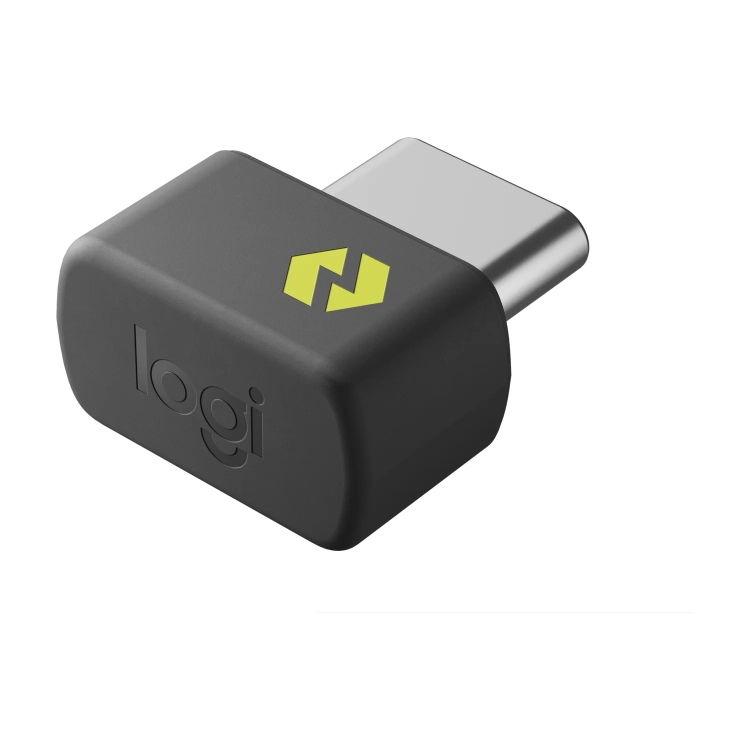 Odbiornik Logitech Logi Bolt USB-C, widok pod kątem