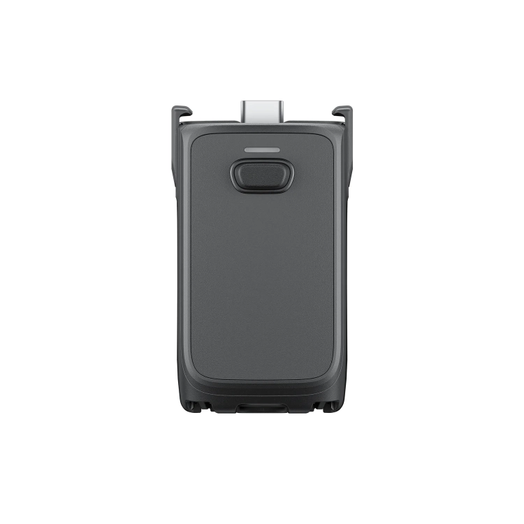 Insta360 Battery Handle z przodu, wtyk USB-C i przycisk zwalniania