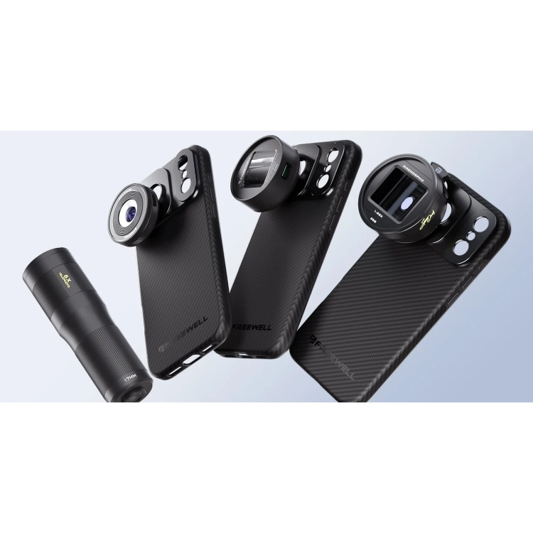 Etui Freewell do iPhone 17 Pro Max z obiektywami nakładanymi 17 mm