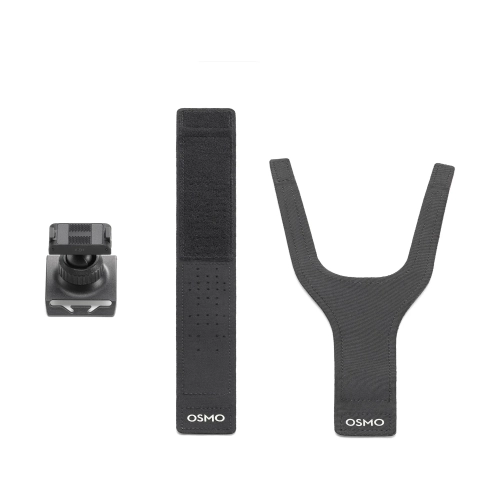 Mocowanie DJI Osmo Action 360° Wrist Strap: zaczep z przegubem kulowym i dwa paski na rzep