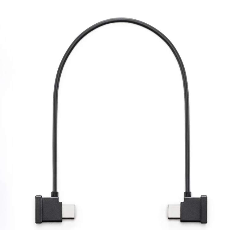 Kabel DJI USB-C 22 cm ułożony w łuk, taki sam jak w zestawie uchwytu na telefon