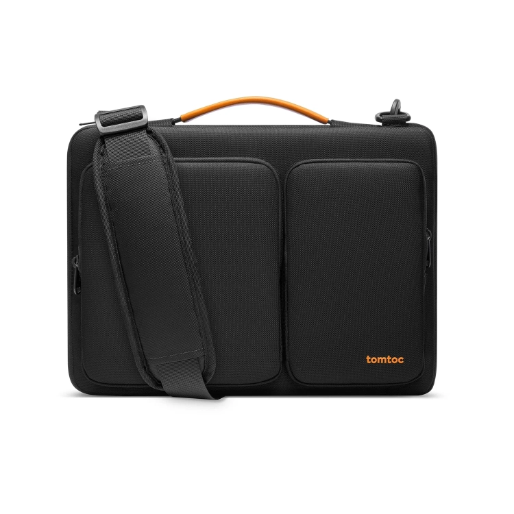 Torba na laptopa 14 cali Tomtoc Defender-A42 czarna z paskiem