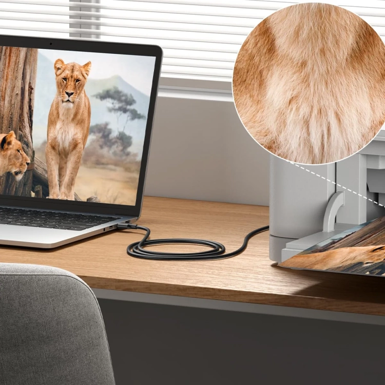 Wydruk zdjęcia z laptopa przez kabel UGREEN US135 USB 2.0