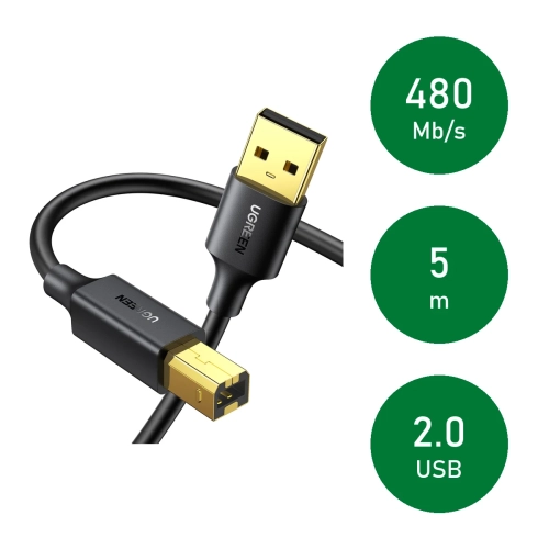 UGREEN US135: transfer 480 Mb/s, długość 5 m, standard USB 2.0