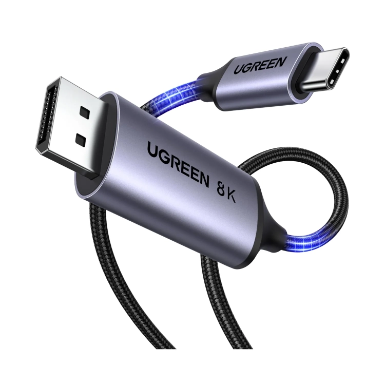 Kabel USB-C do DisplayPort UGREEN CM556 2 m z aluminiowymi wtykami