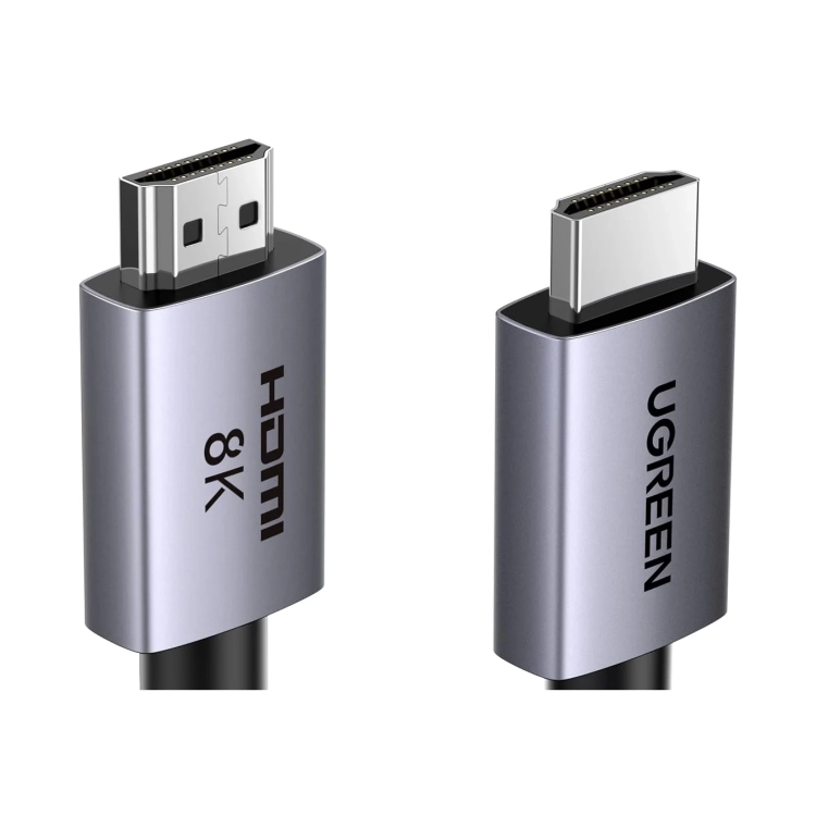 Kabel HDMI 2.1 UGREEN HD171 2 m, wtyki z nadrukiem 8K i logo UGREEN
