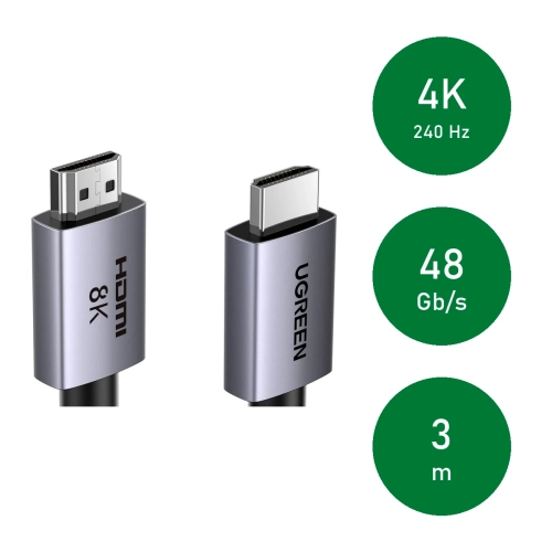 UGREEN HD171 3 m: 4K 240 Hz, 48 Gb/s, długość 3 m