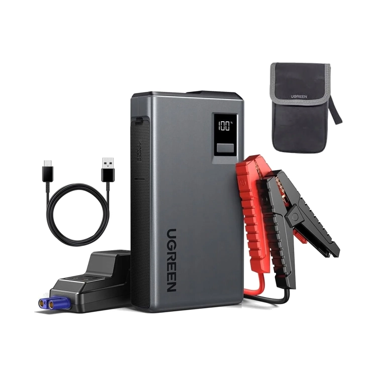 Zestaw UGREEN ES702 z kablem rozruchowym, klemami, kablem USB i torbą