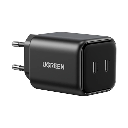 Ładowarka sieciowa UGREEN X526 45 W czarna z dwoma portami USB-C