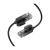 Kabel sieciowy UGREEN NW122 Cat.6A 1,5 m czarny, cienki przewód i dwa wtyki