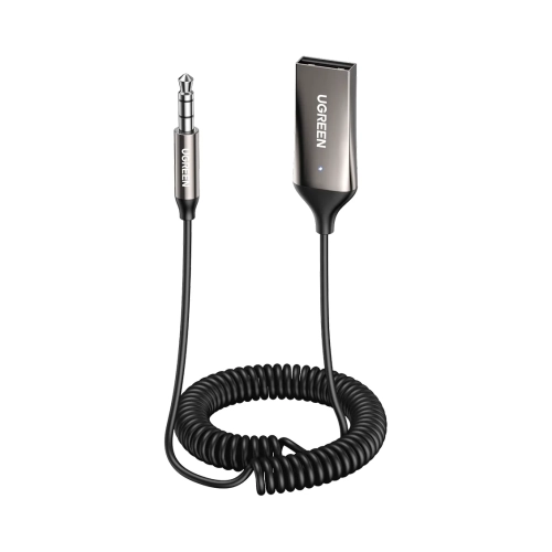 Odbiornik samochodowy Bluetooth UGREEN 70601B z wtykiem USB i jack 3,5 mm