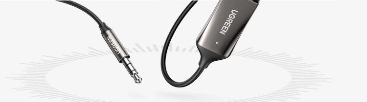 Wtyk USB z modułem Bluetooth i jack 3,5 mm odbiornika UGREEN 70601B